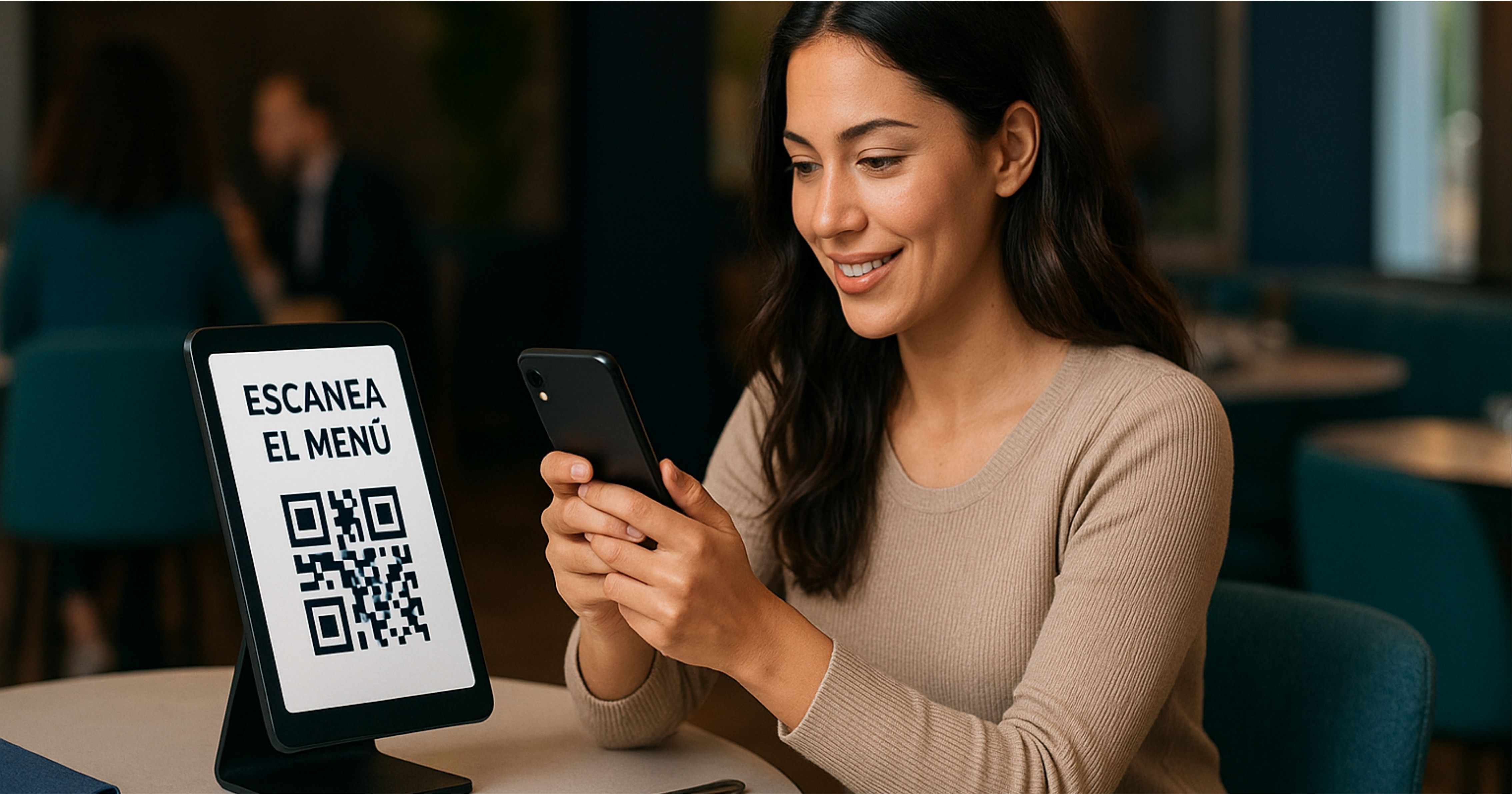 Como escanear un codigo qr en un restaurante