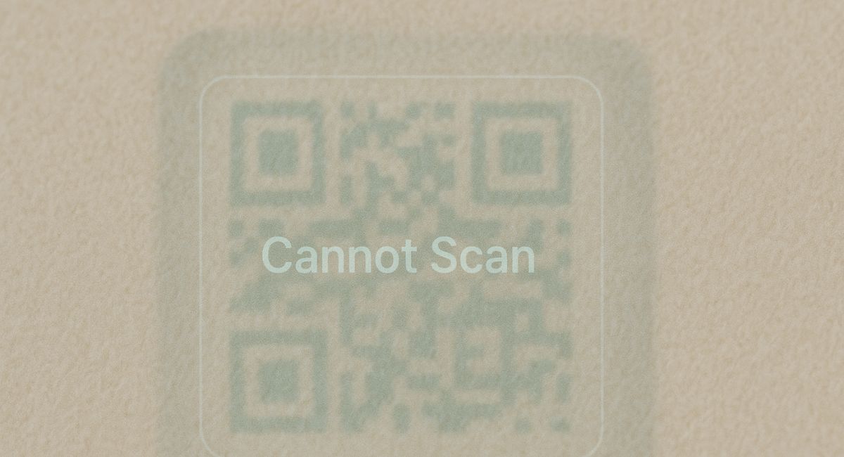 error de código qr borroso