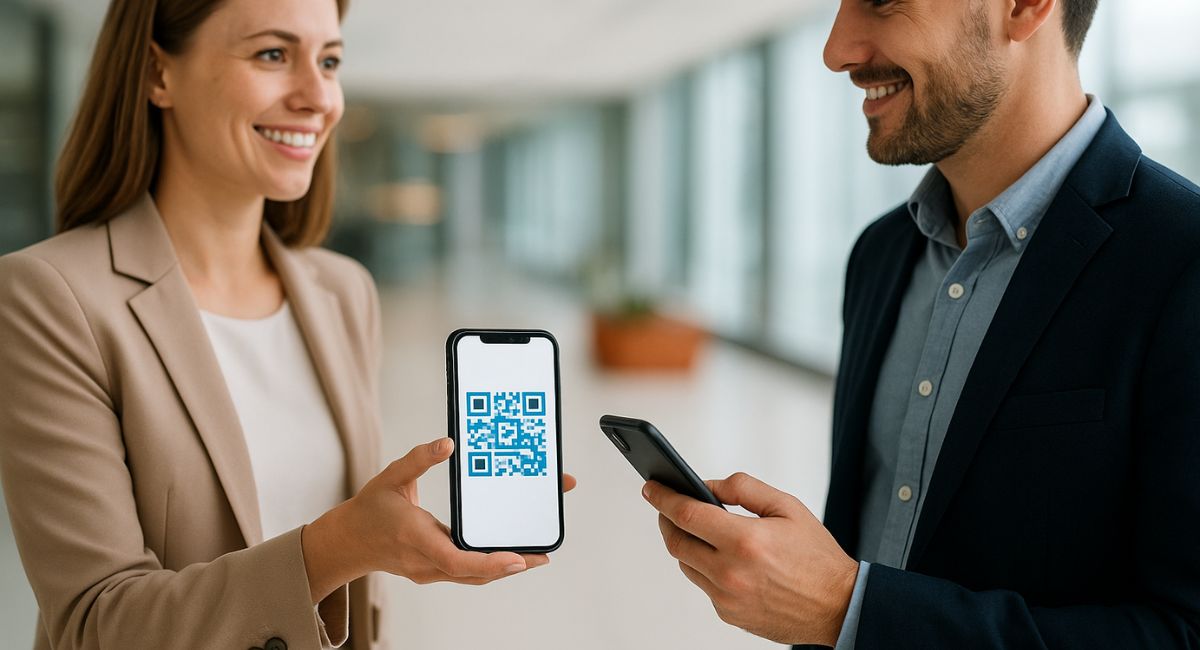 Tarjeta de presentación impresa vs código qr